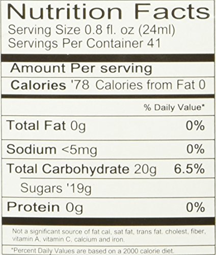 Image of 1883 Mango Syrup for Drinks, Made in France, 1 Liter Plastic Bottle