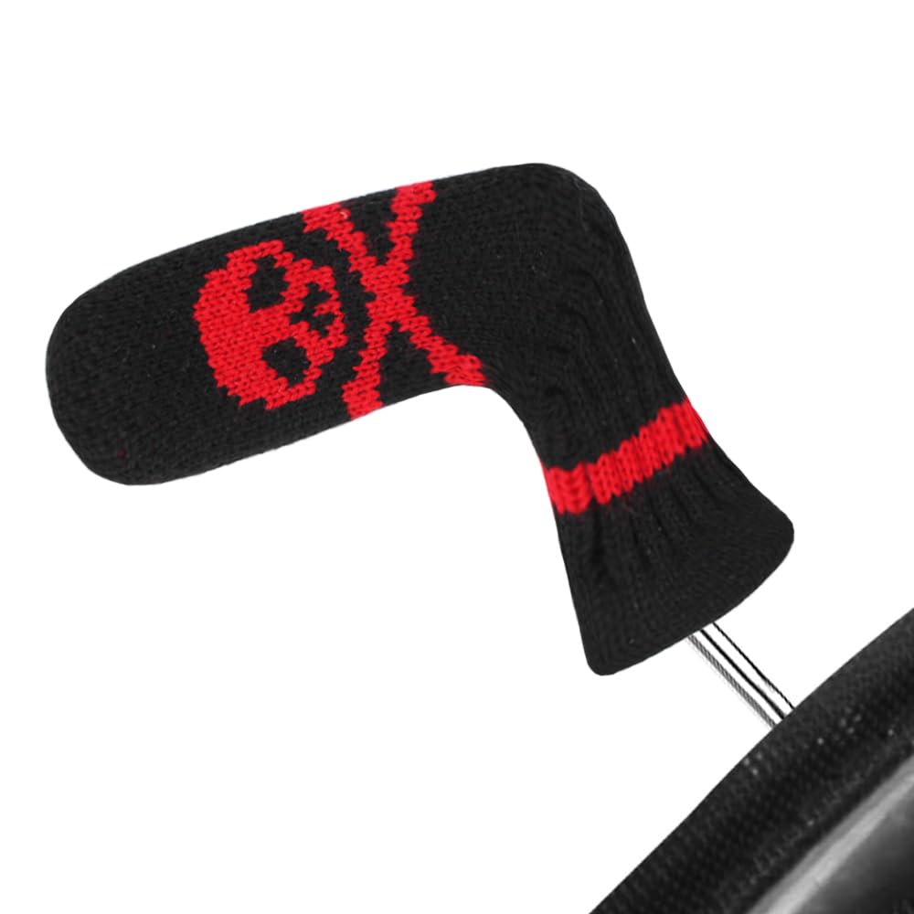 Scott Edward Skull Pattern Golf Blade Putter Cover, 1 Piece in Pack, Double Layers knit, Fits Blade Putters, Cute and SoftAcrylic Fabric โ image 1