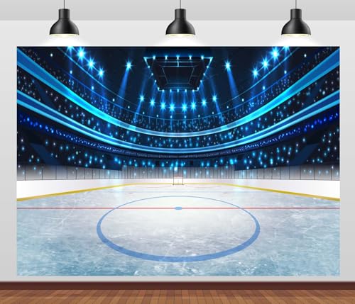 CORFOTO 7x5ft Ice Hockey Stadium Photo Backdrop