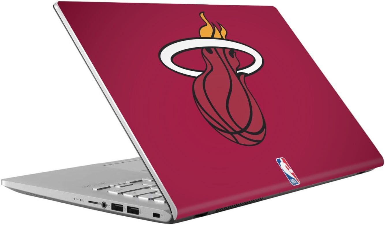 Head Case Designs Officially Licensed NBA Red Miami Heat Logo Vinyl Sticker Skin Decal Cover Compatible with Asus Vivobook 14 X409FA-EK555T