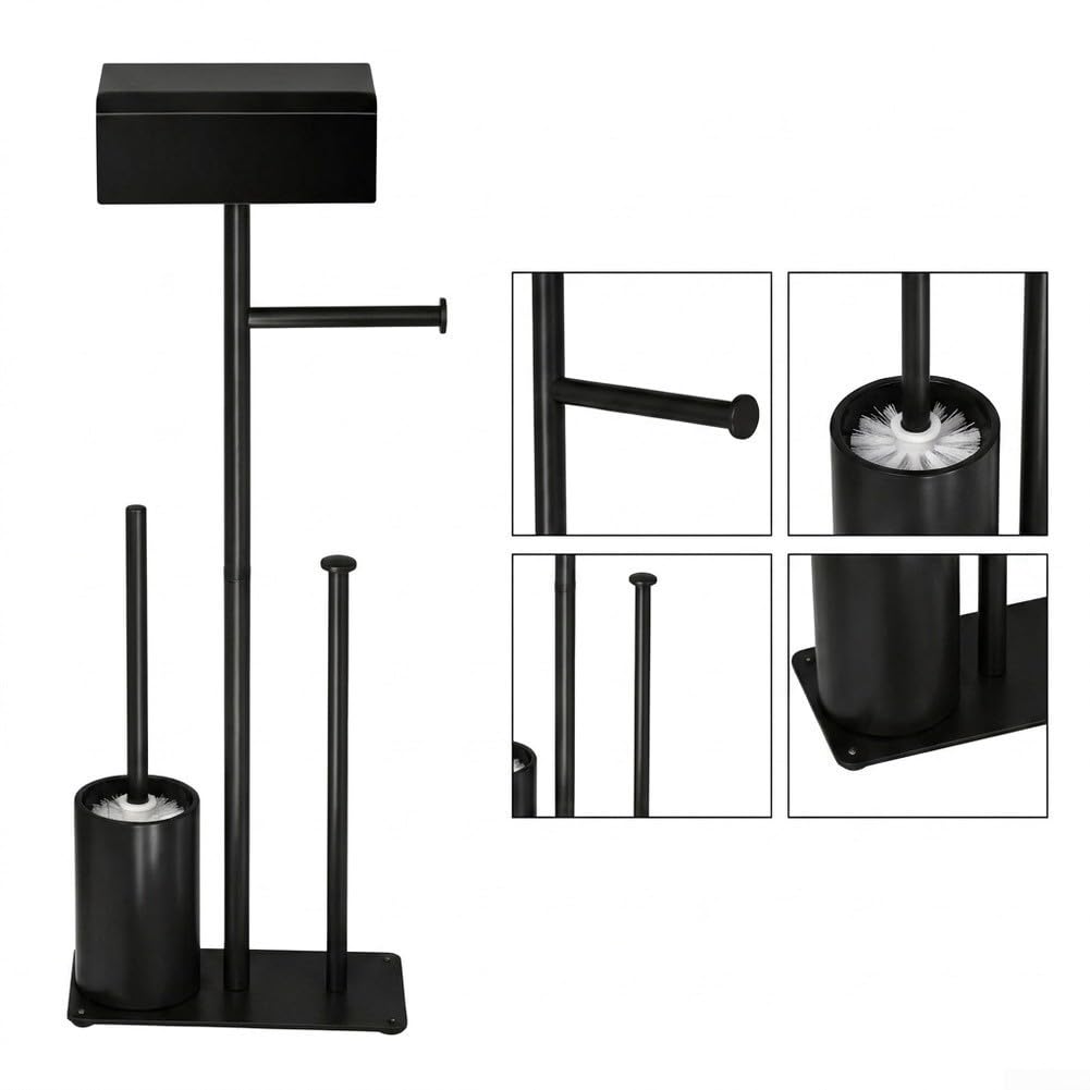Portarrollos Baño Estable Doble Pilar 70cm Alto