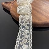 Lace Fabric, Sewing Embroidery Lace Ribbon Trim for Sewing, Gift Wrap, Bridal Shower Wedding Decorat