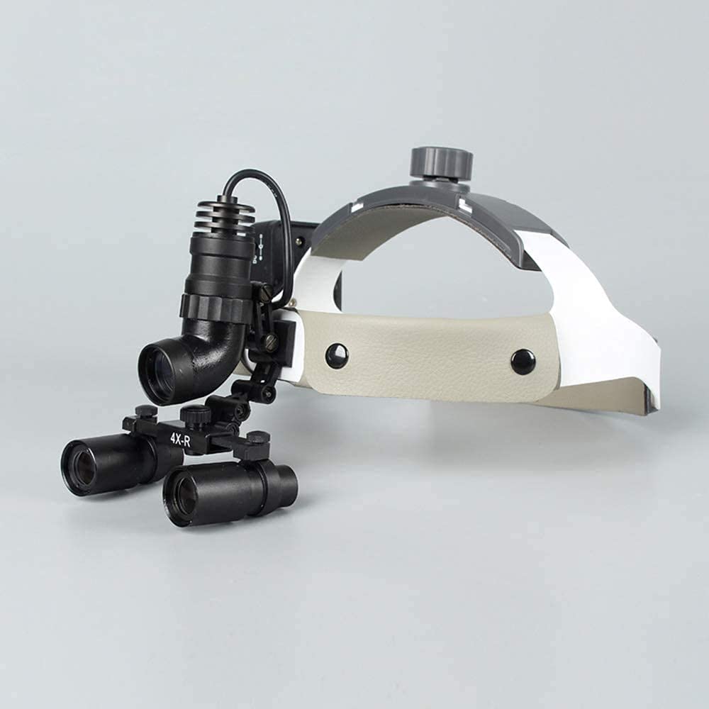 Lupenbrille Für Zahnärzte, Lupe Mit Scheinwerfer 4X 5X Für Chirurgische Untersuchungen, Binokulare Lupenbrille Für Zahnärzte, Mund-, Ohren- Und Nasenchirurgie, Lupe Für Schönheitsoperationen