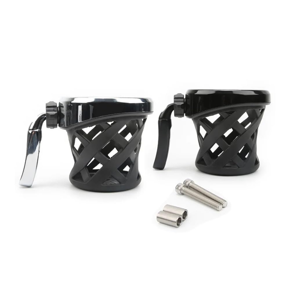 Motorradzubehör Wasserflaschenhalter Getränkehalter Für Motorrad Für Käfig Halterungen(Black)