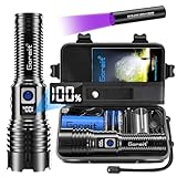 Goreit Flashlights LED High Lumens Rechargeable, 20,000 Lumens XHM77.2 Super Bright Flash Light USB, Handheld Flashlight High Powered, Powerful Flashlight Waterproof for Emergency Camping Gift