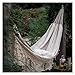 AWHZngE Outdoor Garden Hammock Tassel Canvas Swing Chair Hanging Bed Hiking Camping Hunting Foldable Hammock Photo Props for Terrace, Outdoor(200 * 100cm)