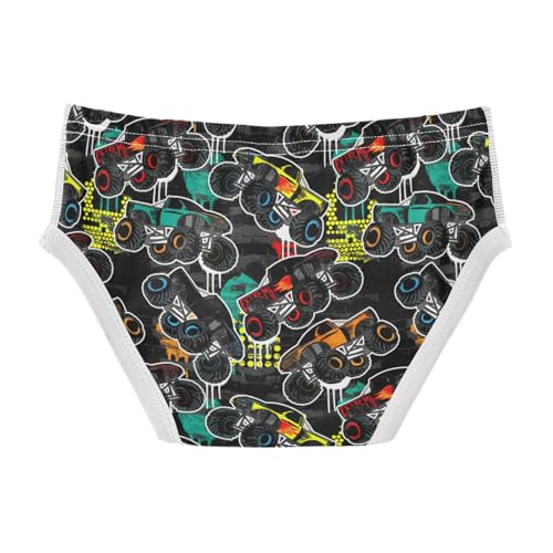 Boys' Exclusive Briefs Toddler Underwear 95% Combed Cotton Boxerbriefs 2T Tractor Cars Farm Scene Pattern 12