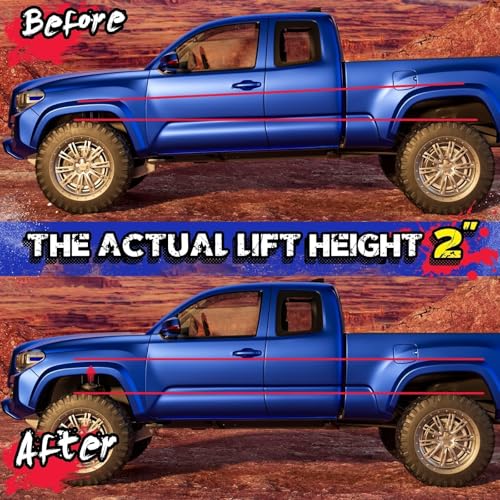 Image of KSP 2-inch Leveling Kit for F150 (2004-2026) 2WD 4WD, Forged Aircraft Aluminum Front Lift Spacers, Compatible with Ford Expedition 03-18 & Lincoln Mark LT, Heavy Duty 12.9 Grade Bolts - 2 inch Lift