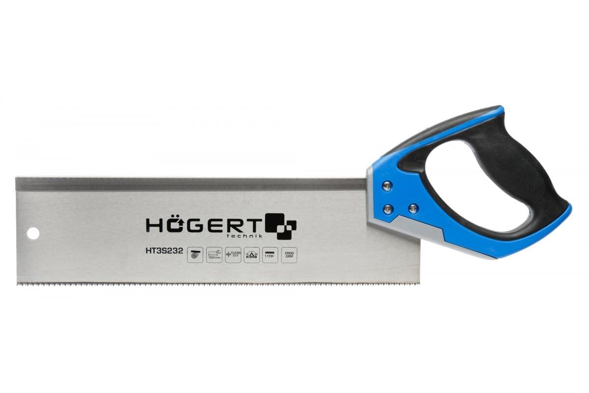 Högert Technik Högert Universal Tenon Hardpoint Hand Panel Saw (7 Tpi) - 350Mm / 14 In