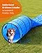 SPORTIKEL24 Agility Sacktunnel Blau – 3,80 m Länge, Ø 60 cm – Für Welpen & Anfängerhunde – mit Ösen, Heringen & Tragetasche – von Superhund