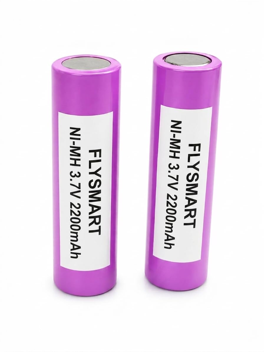 Flysmart Ni-MH Rechargeable Battery, 3.7V, 2200mAh, High Capacity, Flat Top Cells for Torch, Bluetooth Speaker, Power Bank, LED, Toys, Solar Lights and Other Electronic Devices-image-18