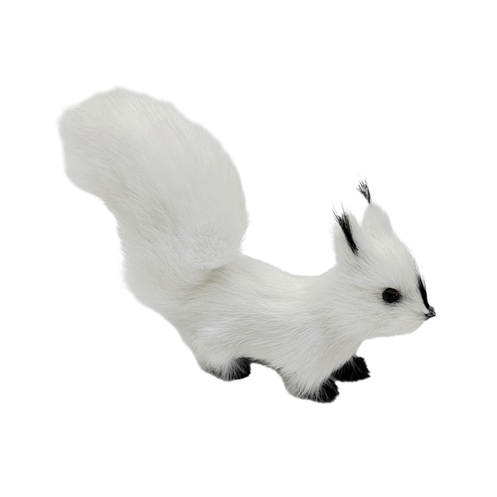OSNIYAW Realistic Squirrel Figure, Simulated Fabric Plush Figure, Animal Sculpture, Perfect Addition for Christmas Table Decorations, Artificial Artificial Garden Tree Ornament