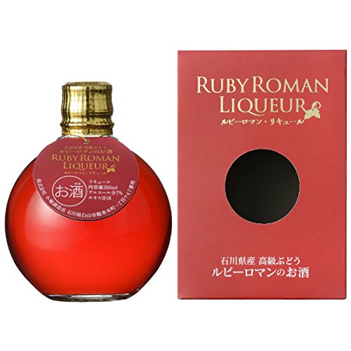 Amazon.co.jp: 加賀梅酒の萬歳楽 ルビーロマン リキュール350ml(びん