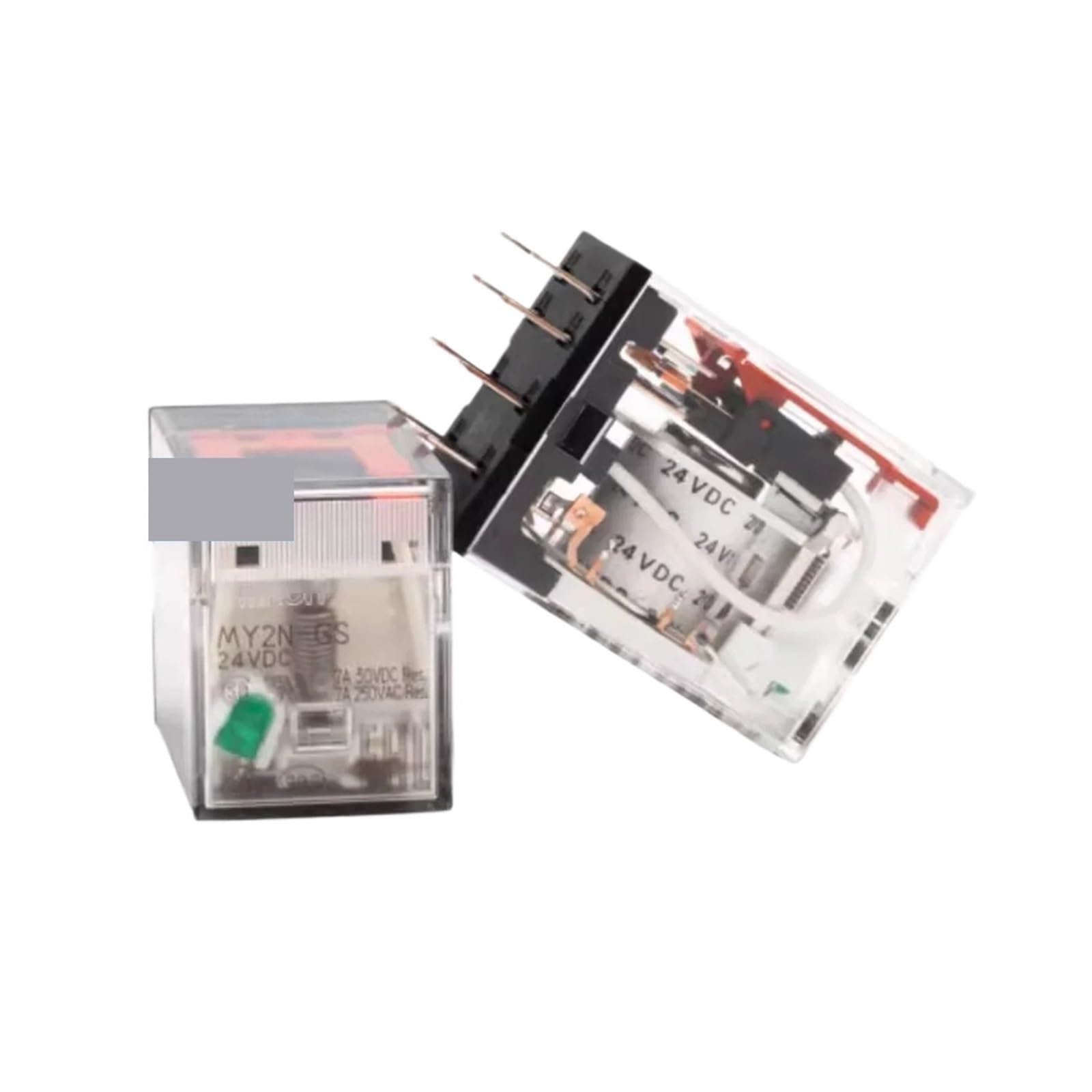 OSHZIKJII 5PCS MY2N-GS MY4N-GS MY2IN-GS MY4IN-GS 24VDC 12VDC 24VAC 220VAC 110VAC PYFZ-08-E PYFZ-14-E RELAY(MY4N-GS 110-120VAC)