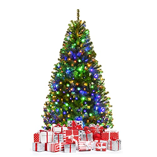 COSTWAY Albero di Natale 120/150/180/210 cm, Albero di Natale con...