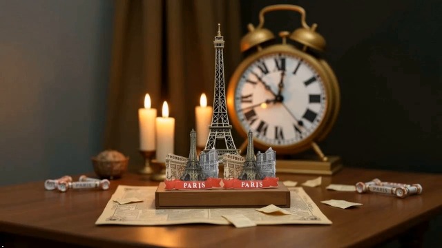 Imanes decorativos Torre Eiffel 3D París set 2 miniatura 7