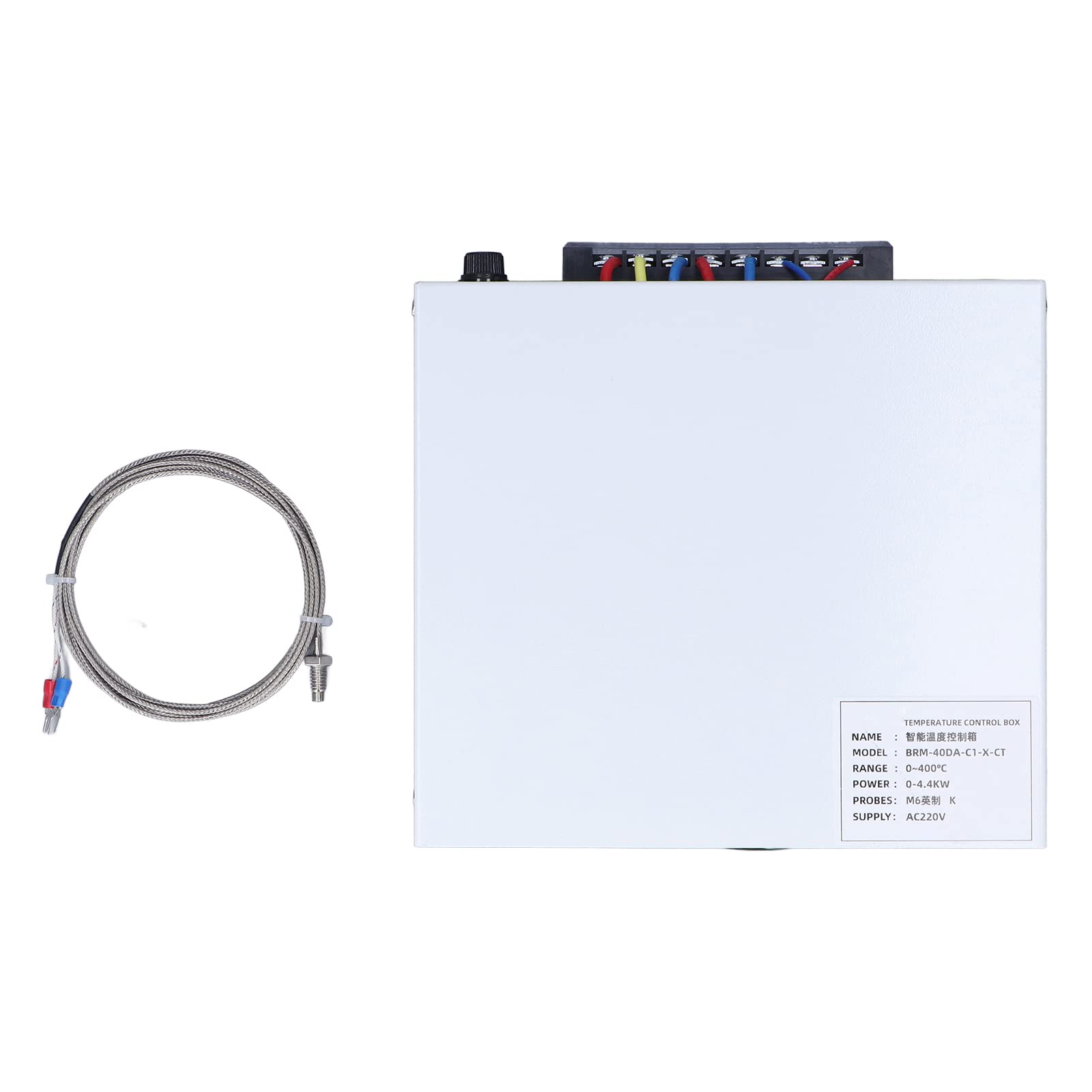 KIMISS Caja de Termopar con Controlador de Temperatura PID para Hornos IR, relé de Estado Sólido Autoajustable de 0-400 ℃, AC220V (#2)