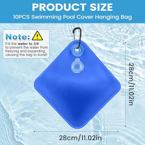 Poids pour bâche de piscine et lestage d'eau pour la sérénité des maisons de plage - 6