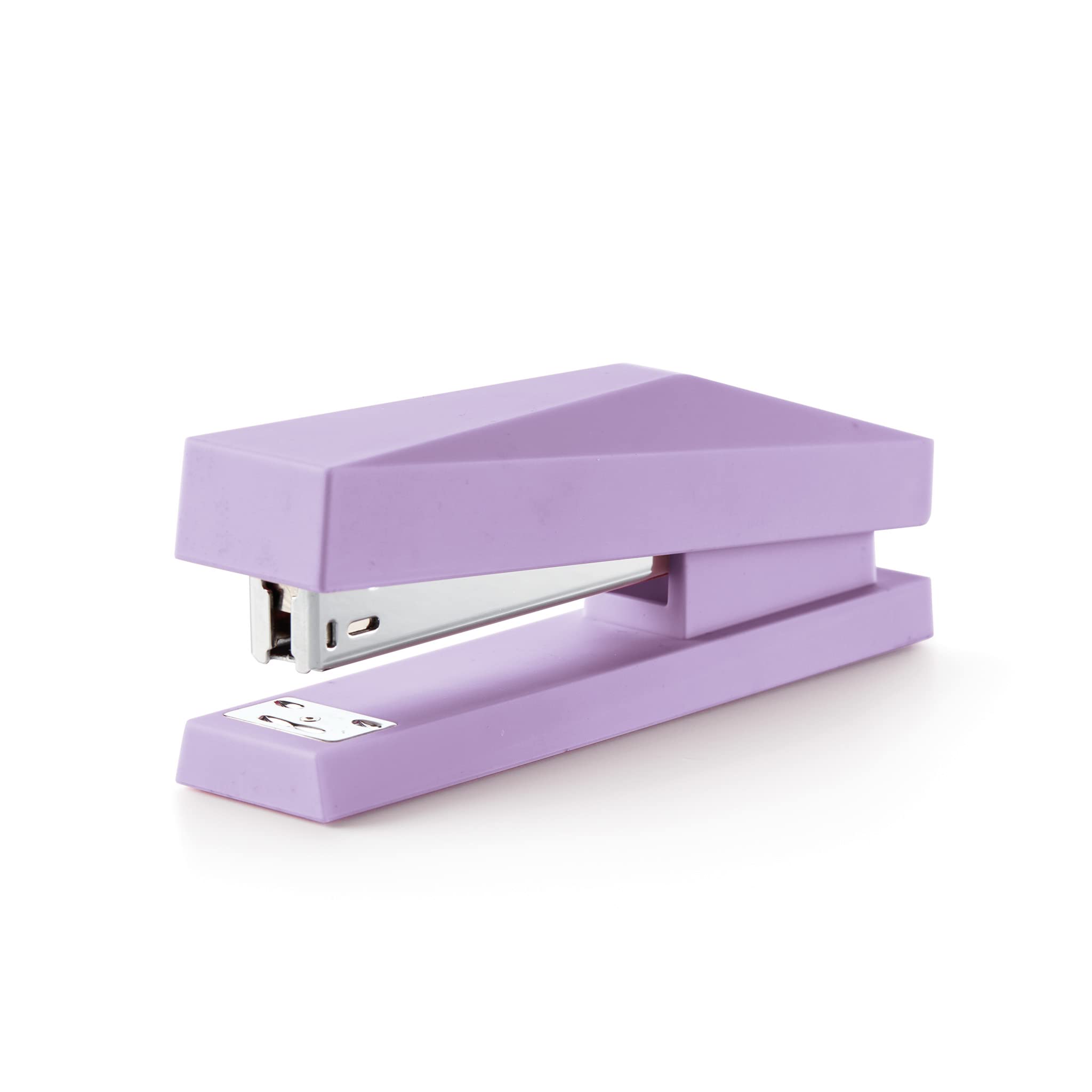 Miquelrius - Grapadora, Compatible con Grapas 24/6, Tamaño 122 x 60 x 76,5 mm, Capacidad Hasta 20 Hojas, Color Malva