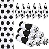 ygzQibhg 12 Pcs Soccer Cooling Towels 40'' x 12'' Soccer Team Gifts Party Favors Breathable Chilly Microfiber Sweat Towel Decorative Sport Theme Rags Bulk for Team