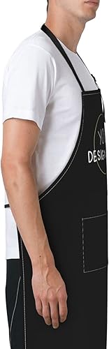 Miniatura 4 de Delantal unisex con babero ajustable personalizado para hombres y mujeres, delantales de cocina personalizados para fotos, 33 x 28 pulgadas