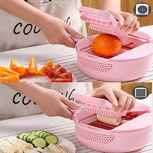 cortador de legumes picador, cortador de espiralizador de vegetais e triturador - ralador de juliana