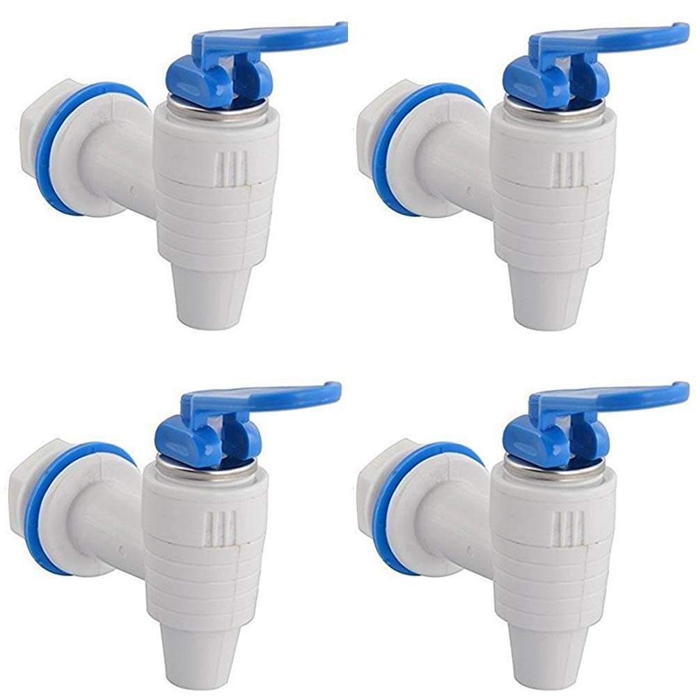 CHIRAG DISTRIBUTION:- Plastic ro Tap suitable for Kent/Aqua Fresh/Eureka/Whirlpool/Dolphin/ZeroB/Luminous,White pack of 4