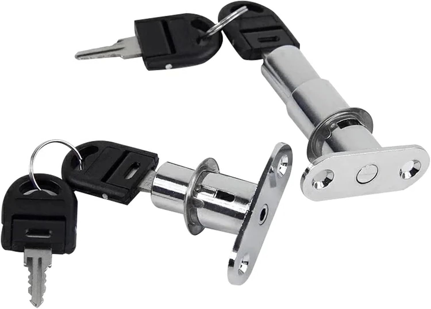 Cam Cylinder Locks 22/32mm Tongue Door Bolt Latch Wooden Cabinet Wardrobe Sliding Door with Key Alloy Hardware 1Pcs