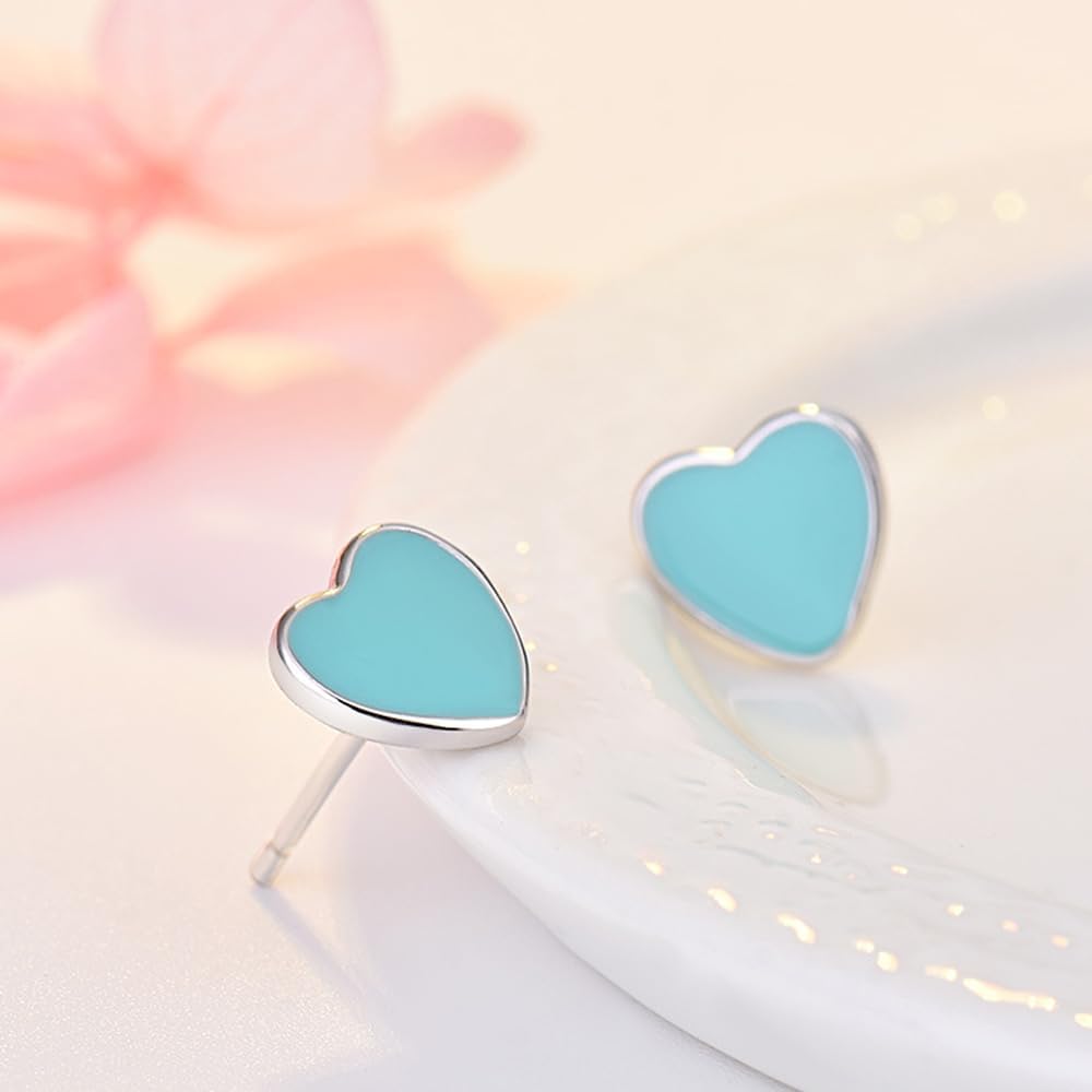 Heart Pendant Necklace Charm Bracelet Titanium Heart Love Earrings - Image 5