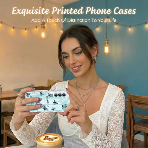 Coque Galaxy A16 5G transparente imprimé papillon noir