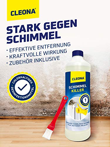 Schimmelverwijderaar tegen schimmel voor muur, badkamer, behanghout, voegen - 500ml met borstel - Image 3