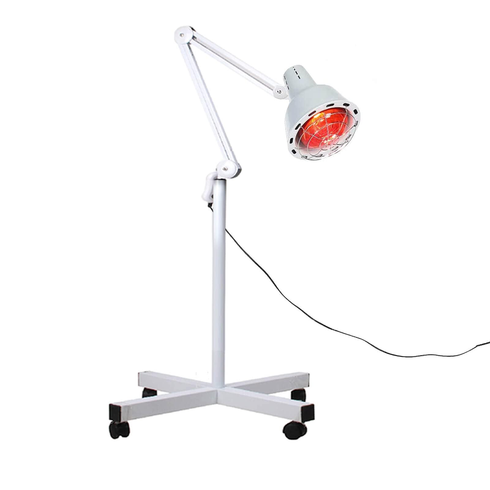 AllRight 275W Infrarot-Lampe mit Stand-Timer und RotlichttherapieHöhenverstellbare Wärmelampe zur Schmerzlinderung und Muskelentspannung