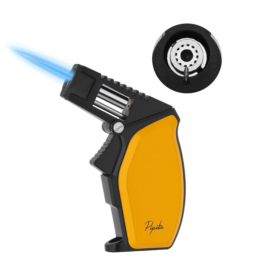 PIPITA Juego De regalo Antorcha Mechero,Butano Recargable con llama de chorro individual Mechero, Resistente al viento gas con Encendedors(butano no incluido)