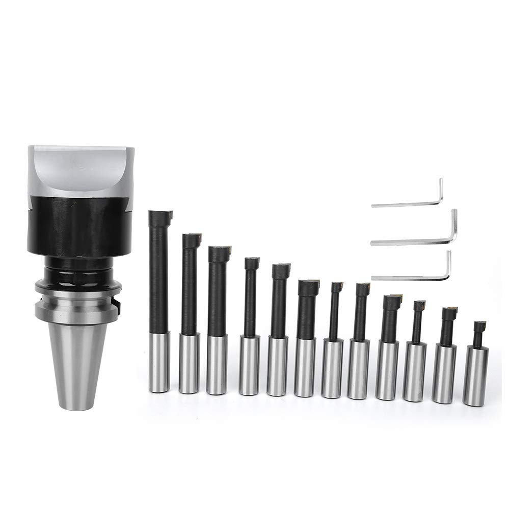 Kit CNC, Ensemble de Têtes D'alésage, Kit D'outils de Fraisage CNC, Ensemble de Fraises D'alésage CNC, Haute dureté 40CR, Kit D'outils de Fraisage F1-18, Diamètre