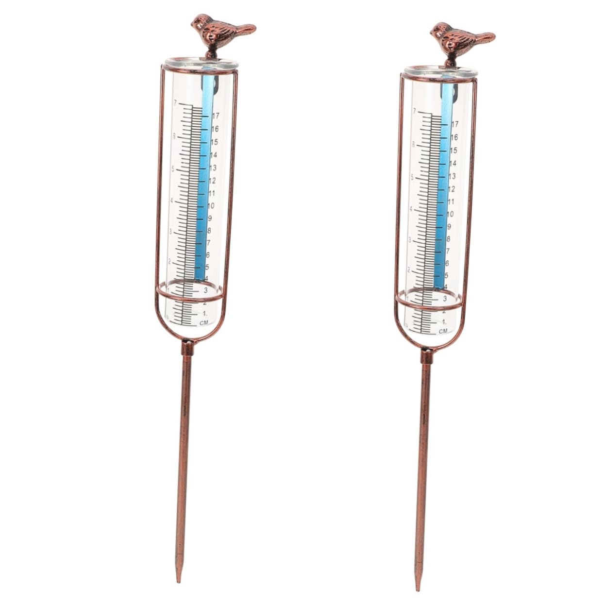 Gatuida 2pezzi Misuratore Di Pioggia Da Giardino Graduato Tubo Sostitutivo Resistente Strumento Da Esterno Per Misurare Le Precipitazioni Design Elegante e Durevole Adatto Per Giardino e