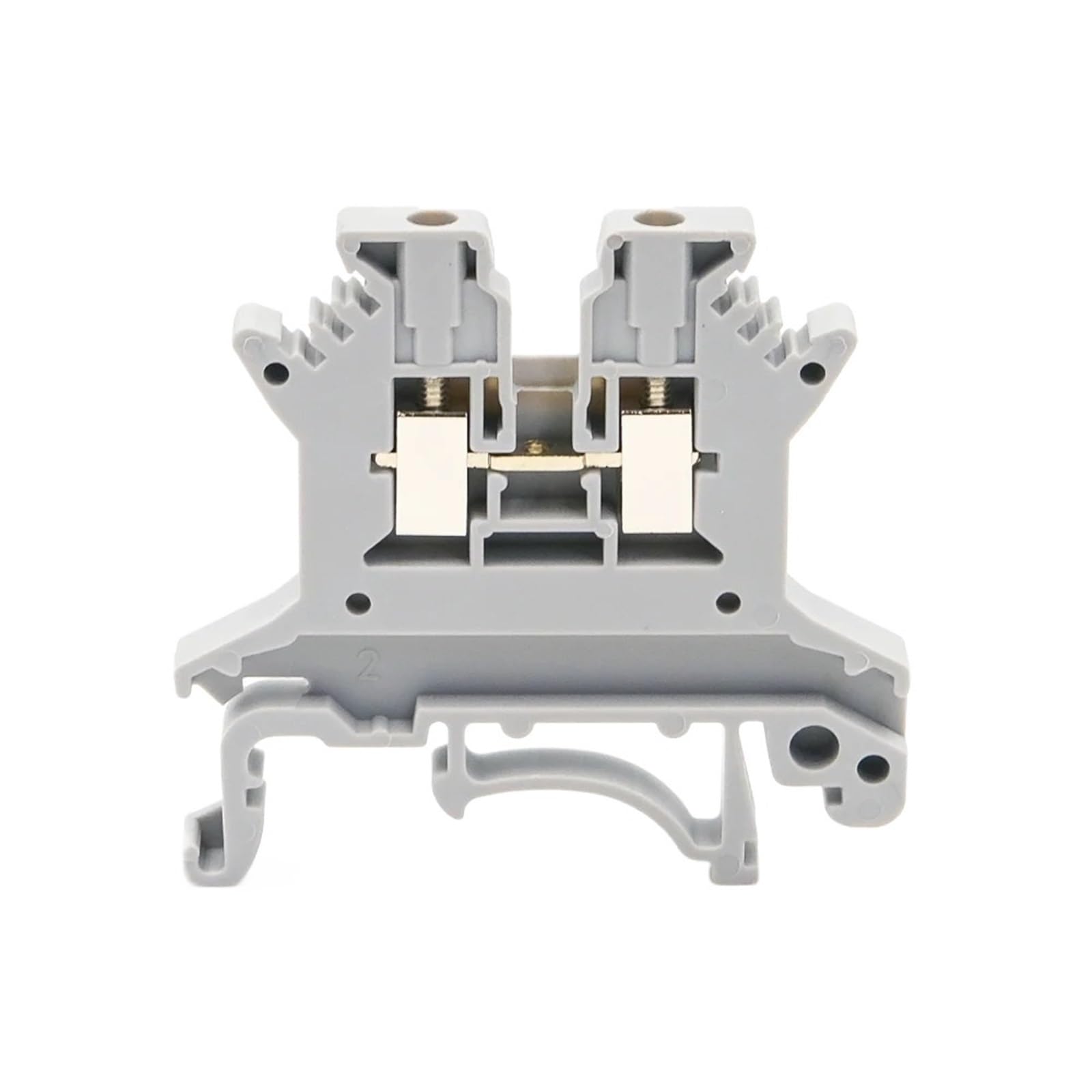 JDOUNFMO 10Pcs UK 1.5 Single Level DIN Rail Terminal Block High Current Screw Connection Electrical Wire Conductor