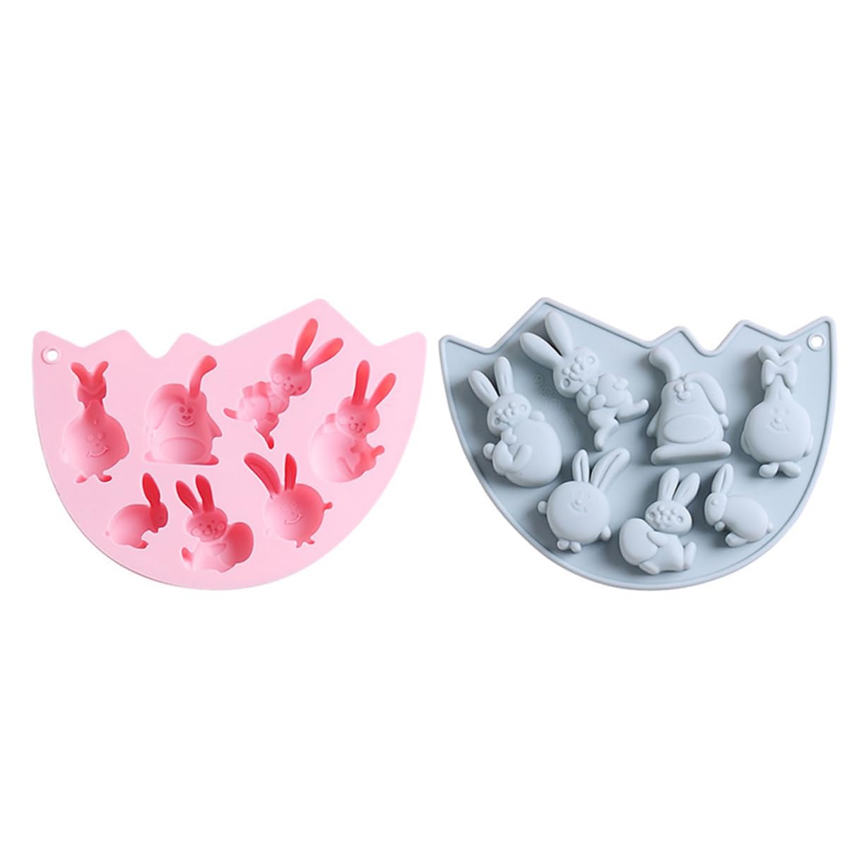 Amosfun 3 Juegos Molde Para Hornear Conejo Chocolatinas Chocolates Budín Moldes De Gomitas De Frutas Moldes Para Panqueques De Halloween Molde De Pastel Con Tema De Pascua 2 Piezas * 3