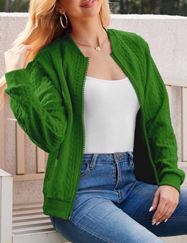 Image of WROLEM Zip Up Sweatshirts for Women Casual Outfits Cardigan Outerwear Trendy Winter Jackets Coat