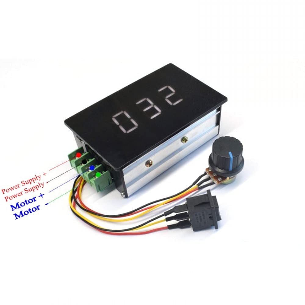 Variable Speed Control Display Snapklik.com : Adjustable Digital Display 6-60V 20A PWM DC Brushed ...