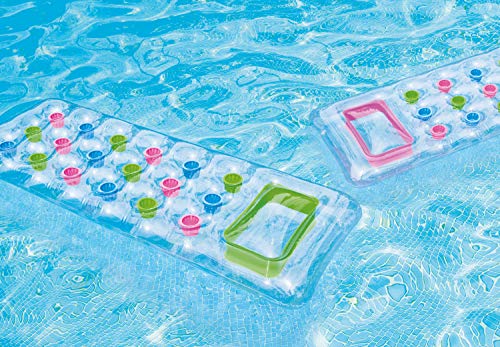 Matelas transparent à poches Intex bicolore et résistant - 8