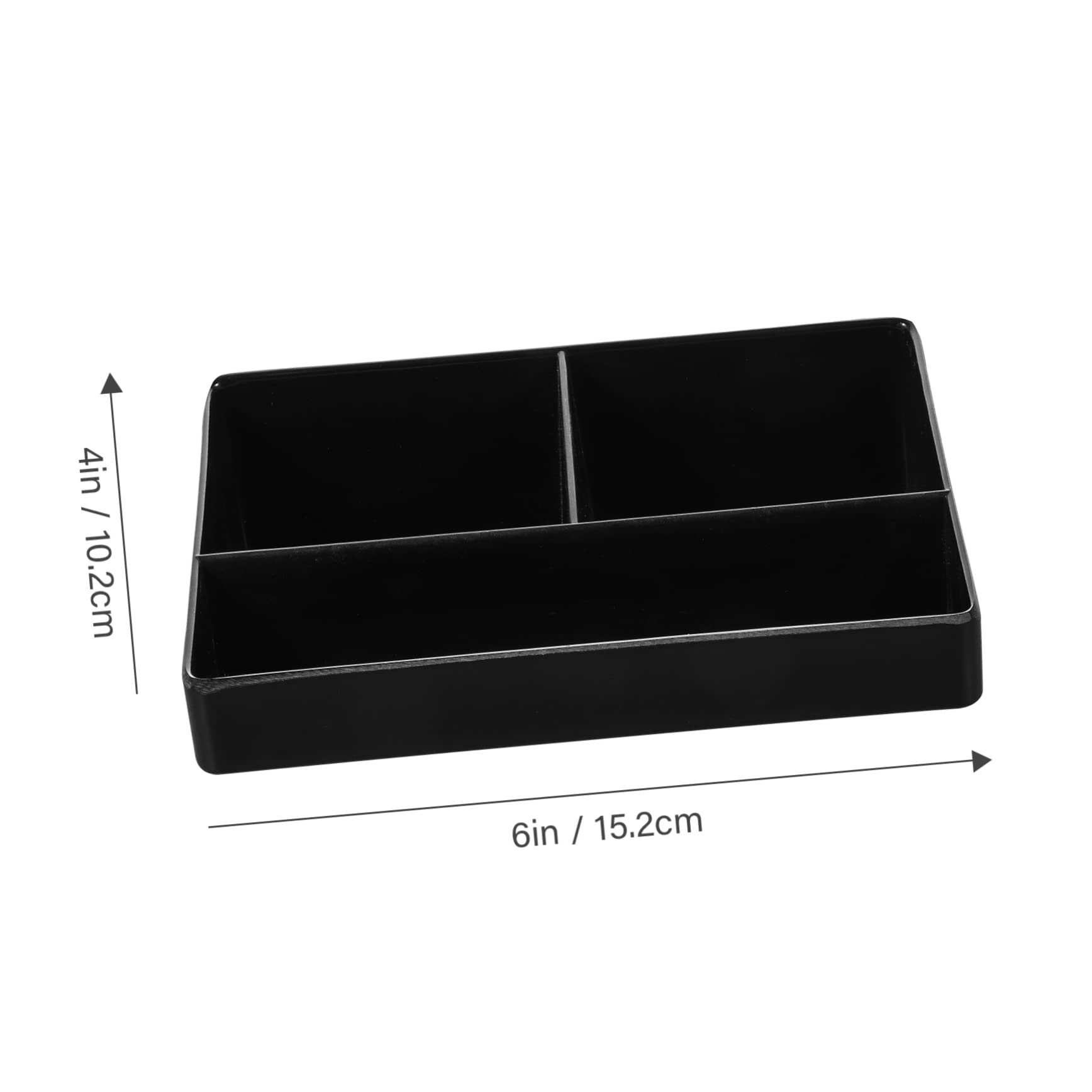 OHPHCALL Guest Tea Bag Storage Case Versatile Hotel Organizer for Sugar Coffee and Items for Countertops and Kitchen Cabinets Three Compartment Design