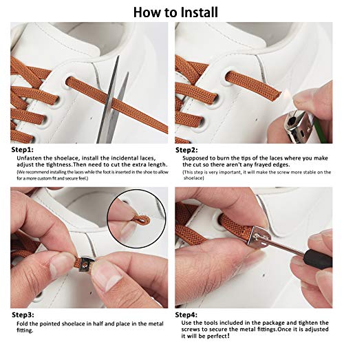 No Tie Elastic Shoe Laces, One Size Fits All Adult And Kids Shoes, Elastic Shoelaces For Sneakers Black #TOP5