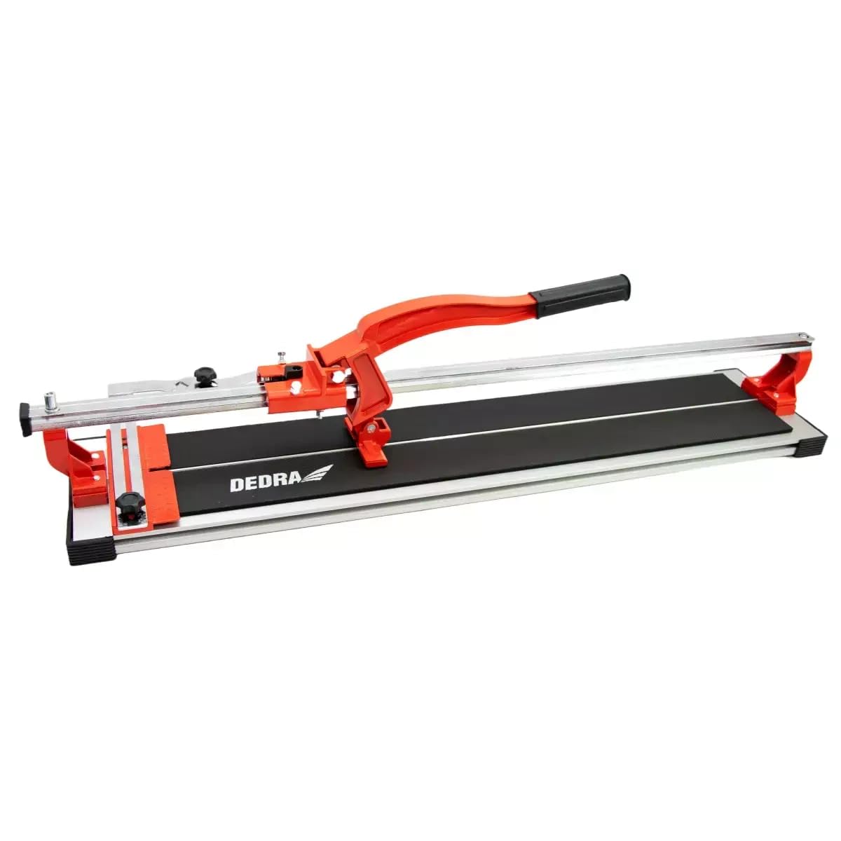 DEDRA Tagliapiastrelle, macchina manuale per taglio di piastrelle, lunghezza di taglio 1000 mm, con cuscinetti a sfera, guida a profilo "X", peso 10,25 kg, telaio in alluminio