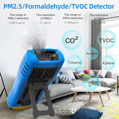 Détecteur de formaldéhyde HCHO et moniteur de qualité de l'air PM2.5