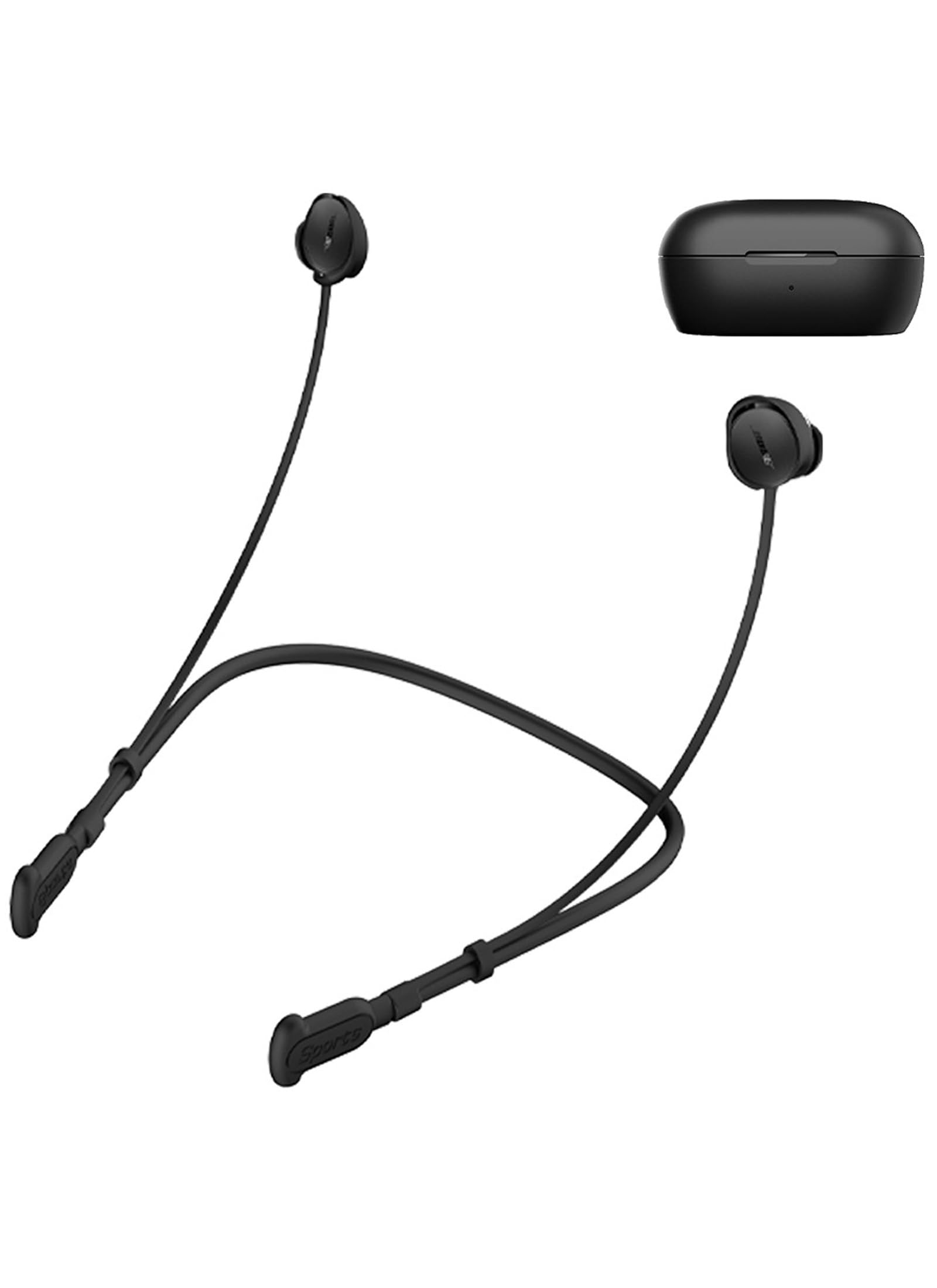 Anti-Lost Straps Compatible with Bose QuietComfort Earbuds II Earbuds,Soft Lightweight Non Slip Silicone Material, Sports Resistant and Anti Loss Rope,Black.
