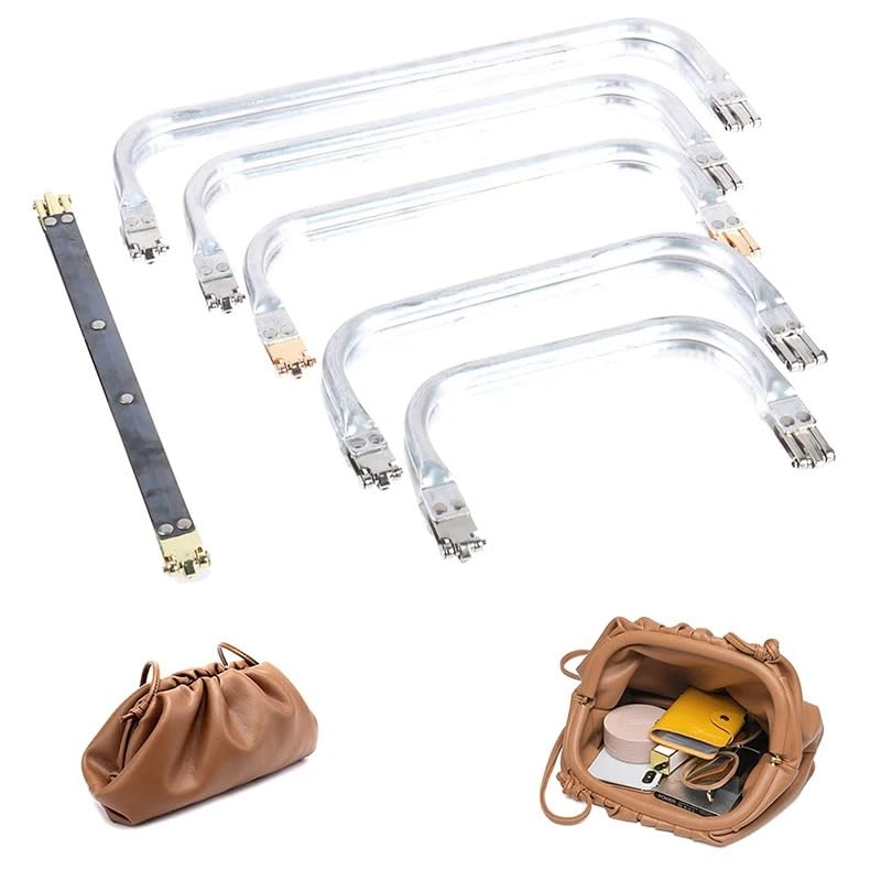 Metalowe zapięcia do torebek, 1PC Torebka damska Rama Metalowa Aluminiowa Rura Rama Uchwyt Torby Części Torby Sprzęgłowej Kiss Zapięcie Lockv(200x92mm)