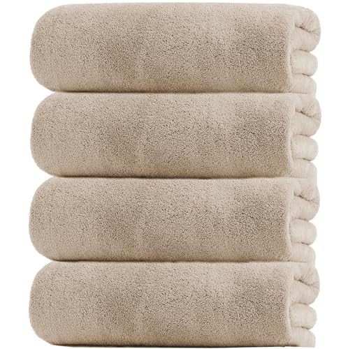 �o�X�^�I�� �唻 4���Z�b�g �z�e���d�l �ӂ�ӂ� �yATOKA 140X70CM �R�[�q�[�z �}�C�N���t�@�C�o�[ ���� �����^�I�� Bath Towel �{�����[�� �ϋv�� ���n �щH�������Ȃ� ���G�� �o�X�p�i �Ɩ��p