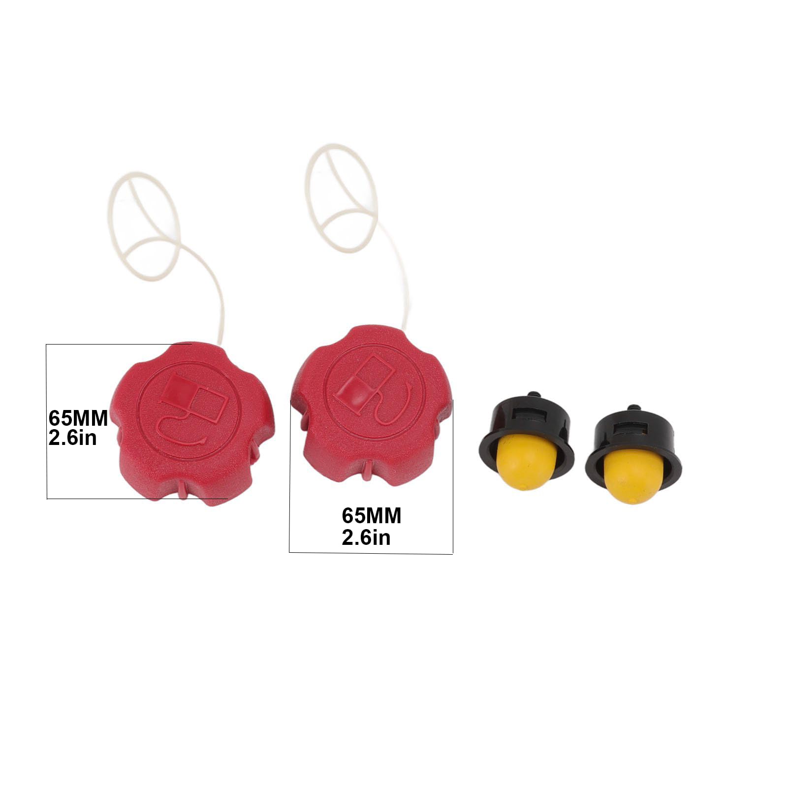 2 Set Tappo Benzina Tosaerba, Tappo Carburante Tappo Serbatoio Primer Kit Parte di Ricambio Per FX RM 1630 1855 1860 2055 2060 2060PRO Parti Tosaerba