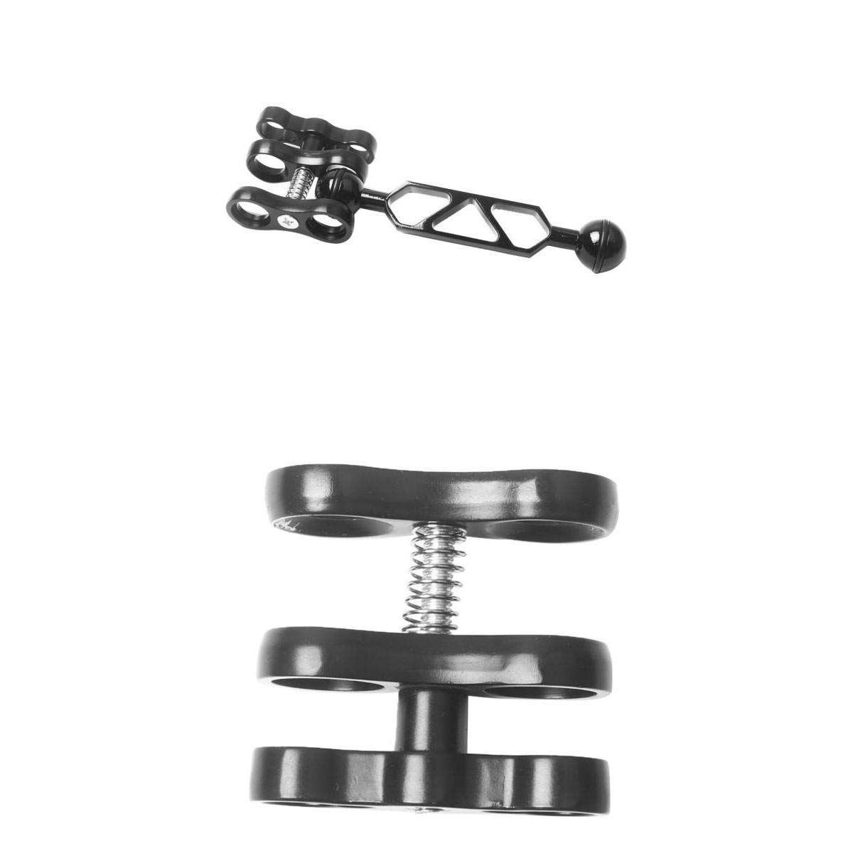 JAZZY PEARLS® 3 Pieces Diving Light Dual Ball Joint Arm Clamp Mount for Underwater Camera-Sporting Goods-Water Sports-Scuba & Snorkeling-Underwater Photography-image-49