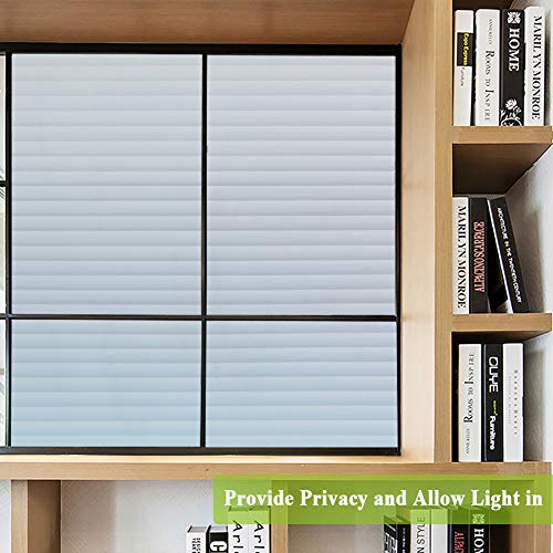 Privacy Blinds Window Film,Stained Glass Door Film,Static Cling Window Tint,Heat Control Anti Uv Removal Window Cling For Office And Home,35 Inches By 78.7 Inches #TOP1